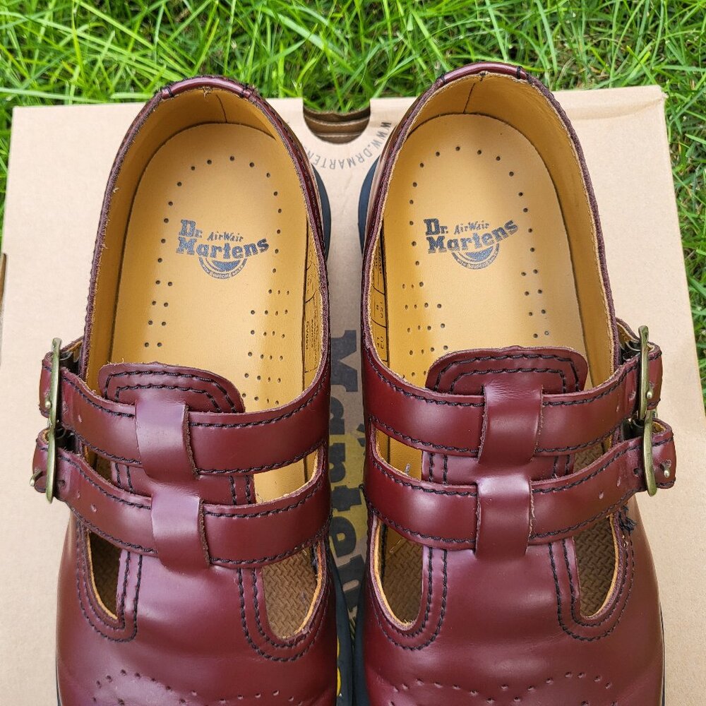 Dr Martens 8065 Mary Janes smooth leather cherry red - Picture 3 of 7